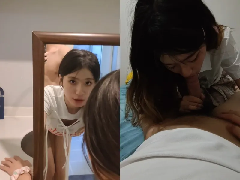 Chị tỷ thiên thần doggy trước kính sướng tê tái